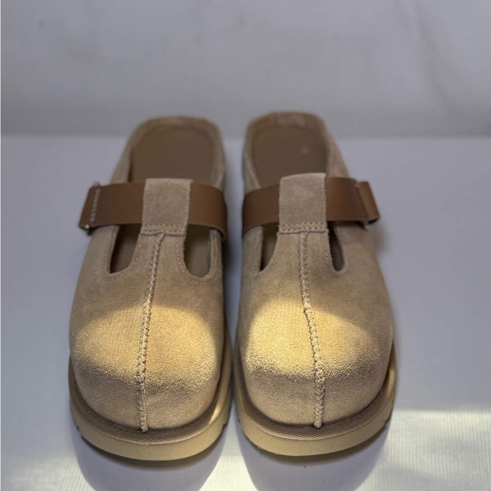 UGG Goldenstar Hi Clog Women's Tan Suede Slip-On Shoes